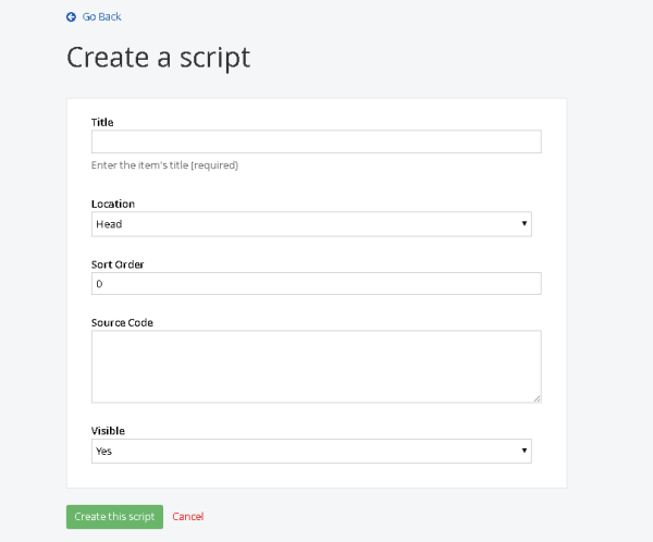 Sitefinity Tag Management Interface